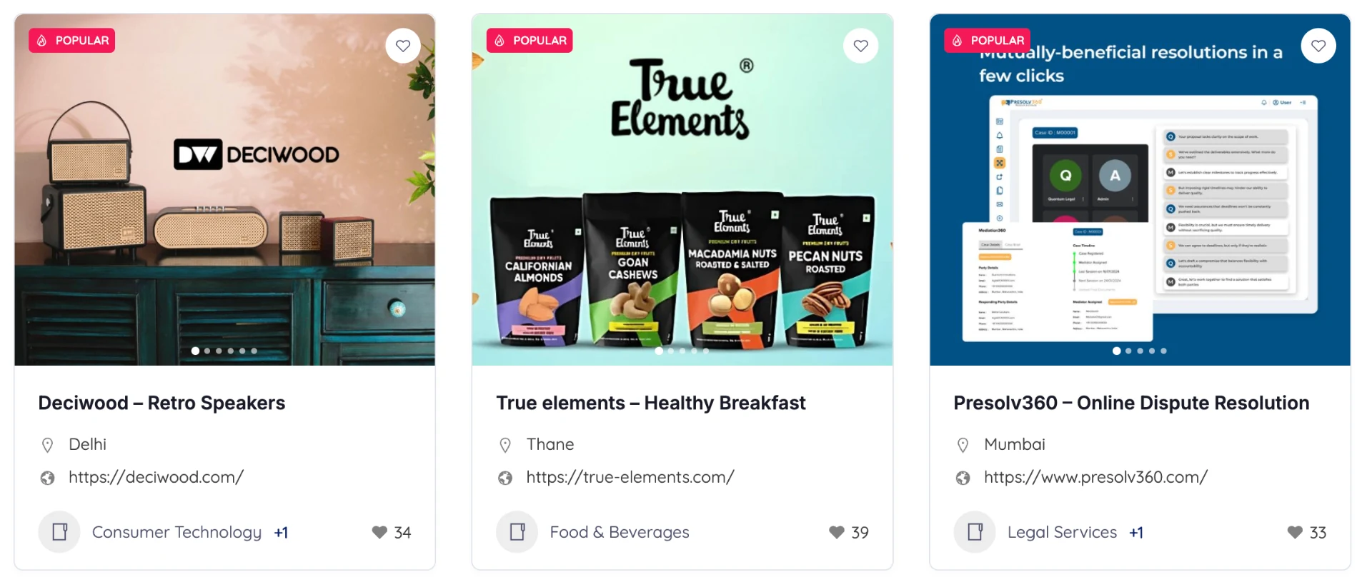 Business profiles on TapStartX
